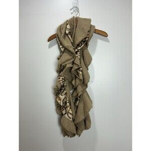 Lauren Ralph Lauren Knit Ruffle Scarf Equestrian Horse Bridal Reign Heritage